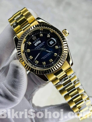 Gold Quartz Watch For Men